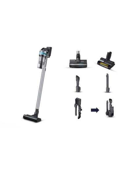 Samsung VS20B75AGR1 Aspiradora escoba 2 en 1 BaterÃ­a Secar Sin bolsa 550 W Negro, Color menta