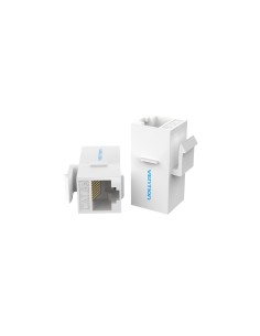 Vention Adaptador Conector RJ45 VDD-B07-W Cat5 UTP/ RJ45 Hembra - RJ45 Hembra/ Blanco