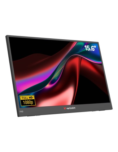 Verbatim Portable 15.6" FHD Monitor LIGHT Monitor portÃ¡til Negro 39,6 cm (15.6") LCD 1920 x 1080 Pixeles