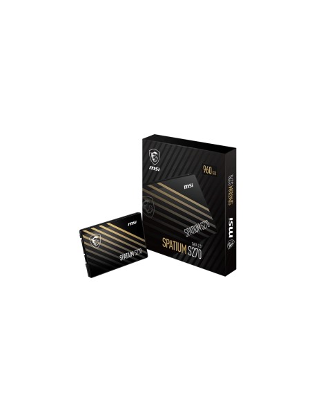 MSI SPATIUM S270 SATA 2.5 960GB unidad de estado sÃ³lido 2.5" Serial ATA III 3D NAND