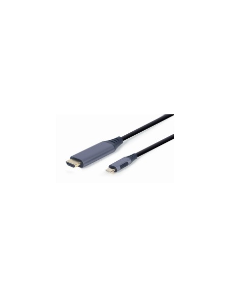 Gembird CC-USB3C-HDMI-01-6 adaptador de cable de vÃÂ­deo 1,8 m USB Tipo C HDMI tipo A (EstÃ¡ndar) Negro, Gris