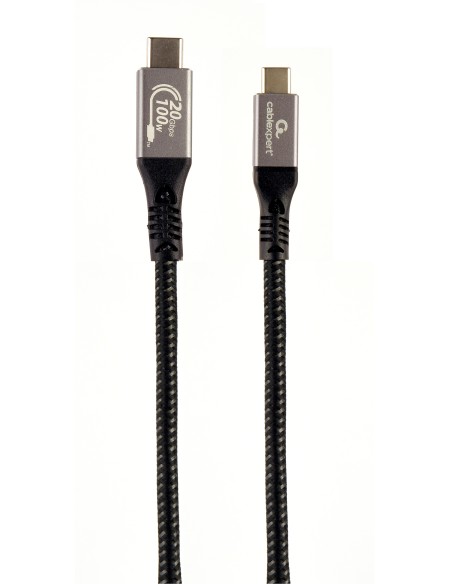 Gembird CCBP-USB3-CMCM100-1.5M cable USB USB 3.2 Gen 2 (3.1 Gen 2) 1,5 m USB C Negro, Plata