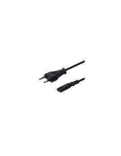 Savio CL-105 cable de transmisiÃ³n Negro 3 m IEC Type E (3.4 mm, 3.1 mm) IEC C7