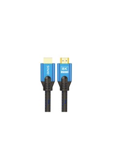 Savio HDMI (M) v2.1 cable 5m 8K copper blue-black golden tips CL-169 cable HDMI HDMI tipo A (EstÃ¡ndar) Negro, Azul
