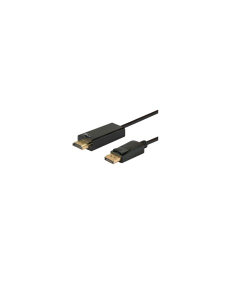 Savio CL-56 adaptador de cable de vÃ­deo 1,5 m DisplayPort HDMI tipo A (EstÃ¡ndar) Negro