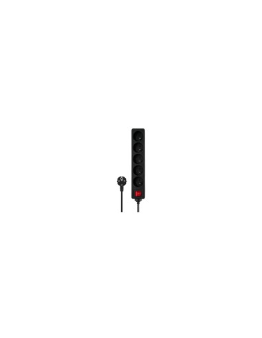 Savio LZ-01 Listwa zasilajca, 5 gniazd, 1,5m 5 salidas AC Tipo C 2500 W Negro