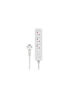 Savio Surge Protective 3-socket power strip 1.5m white LZ-07 3 salidas AC Tipo F 1,5 m Blanco