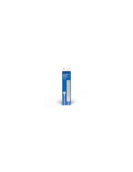 Savio LZ-114 4 salidas AC Tipo E 1,5 m 2 3680 W Blanco