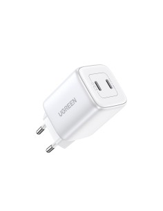 Ugreen 15327 cargador de dispositivo mÃ³vil Universal Blanco Corriente alterna Carga rÃ¡pida Interior