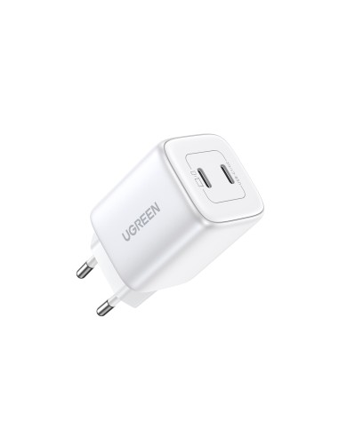 Ugreen 15327 cargador de dispositivo mÃ³vil Universal Blanco Corriente alterna Carga rÃ¡pida Interior