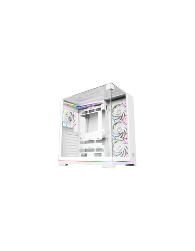 XYZ TESSERACT A-RGB, TORRE GAMING, 4x VENTILADORES, 3D ULTRA-PANORAMICO,BTF, TYPO C, ATX, BANCA