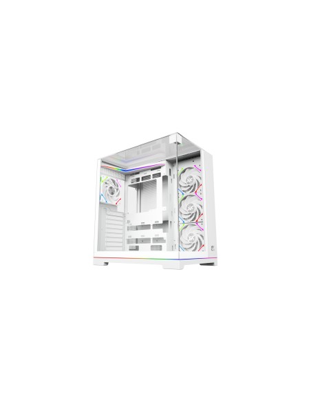 XYZ TESSERACT A-RGB, TORRE GAMING, 4x VENTILADORES, 3D ULTRA-PANORAMICO,BTF, TYPO C, ATX, BANCA