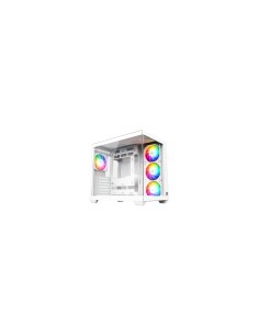 XYZ TESSERACT X, TORRE GAMING,DUAL CHAMBER, 7x VENTILADORES, CRISTAL,BTF, TYPO C, ATX, BLANCA 2