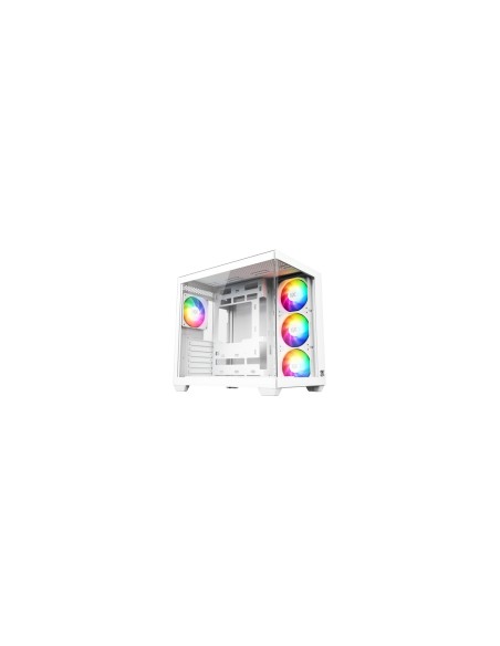 XYZ TESSERACT X, TORRE GAMING,DUAL CHAMBER, 7x VENTILADORES, CRISTAL,BTF, TYPO C, ATX, BLANCA