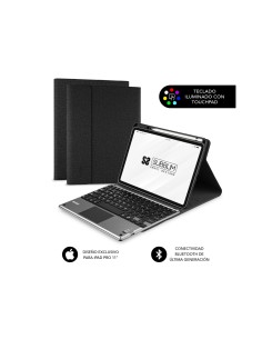 SUBBLIM Keytab Pro Funda Tablet con teclado retroiluminado  bluetooth touchpad Apple iPad pro 11p 2020 negro SUB-KT4-BTPI50