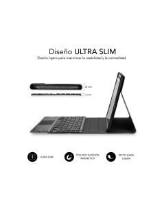 SUBBLIM Keytab Pro Funda Tablet con teclado retroiluminado  bluetooth touchpad Apple iPad pro 11p 2020 negro SUB-KT4-BTPI50 2