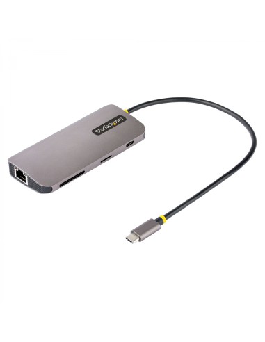 StarTech.com Adaptador Multipuertos USB C de VÃÂ­deo 4K a 60Hz, con Hub de 3 Puertos USB-A de 5Gbps, Entrega de AlimentaciÃ³n U