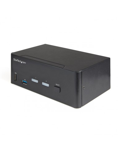 StarTech.com Switch Conmutador KVM de 2 Puertos HDMI 2.0 4K para 2 Monitores - VÃÂ­deo de 4K y 60Hz Ultra HD - HDR - Hub LadrÃ³