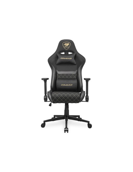 COUGAR Gaming Armor One V2 Gold F Silla para videojuegos universal Asiento acolchado tapizado Negro, Oro