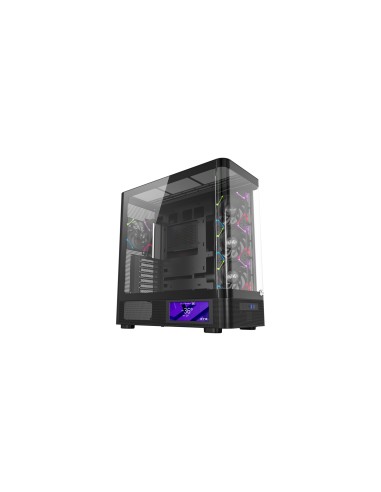 XYZ QUANTUM PRO, TORRE GAMING , 4x VENTILADORES, PWM, BTF, PANTALLA 6,2" , TIPO C , ATX, NEGRA