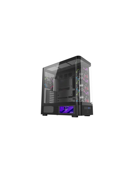 XYZ QUANTUM PRO, TORRE GAMING , 4x VENTILADORES, PWM, BTF, PANTALLA 6,2" , TIPO C , ATX, NEGRA