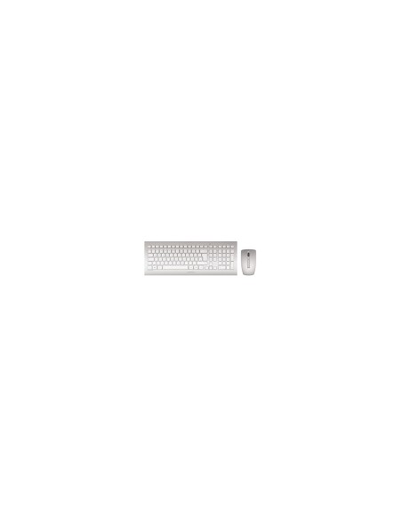 CHERRY DW 8000 teclado RF inalÃ¡mbrico QWERTZ AlemÃ¡n Plata, Blanco