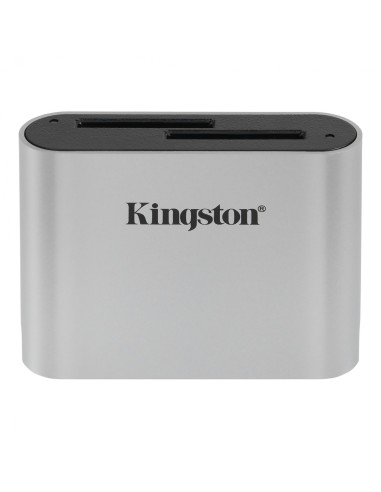 Kingston Technology Workflow SD Reader lector de tarjeta USB 3.2 Gen 1 (3.1 Gen 1) Negro, Plata