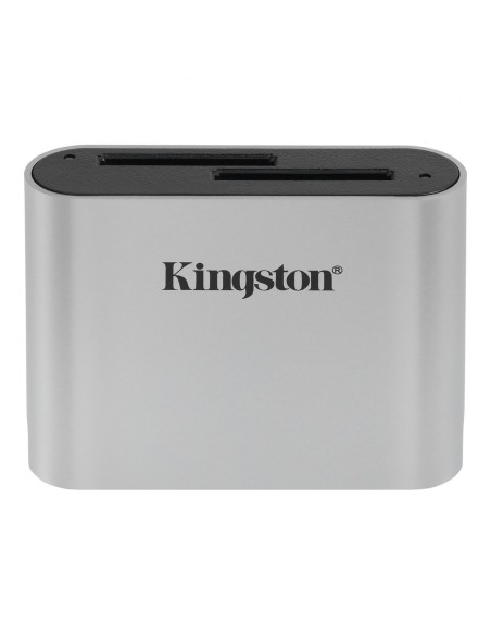 Kingston Technology Workflow SD Reader lector de tarjeta USB 3.2 Gen 1 (3.1 Gen 1) Negro, Plata