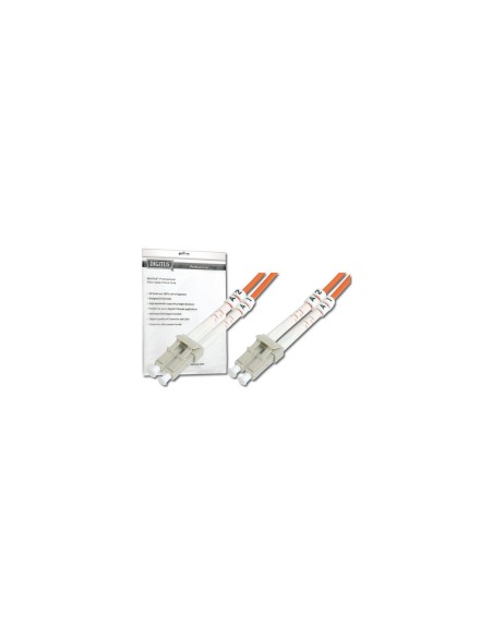 Digitus LC OM4, 10 m cable de fibra optica OFC OM2 Naranja
