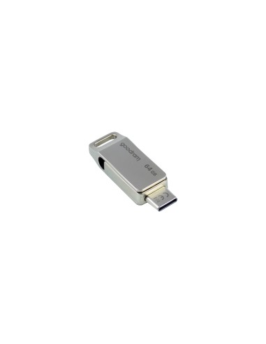 Goodram ODA3 unidad flash USB 64 GB USB Type-A / USB Type-C 3.2 Gen 1 (3.1 Gen 1) Plata