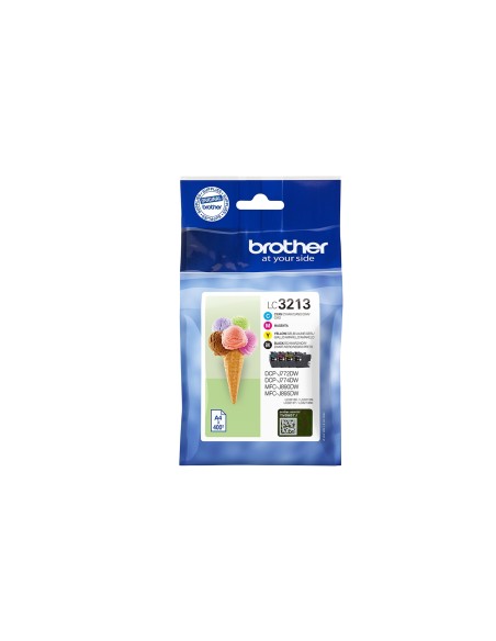 Brother LC-3213VALDR cartucho de tinta Original Alto rendimiento (XL) Negro, Cian, Magenta, Amarillo