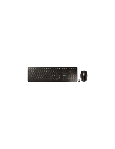 CHERRY DW 9100 SLIM teclado RatÃ³n incluido Universal RF Wireless + Bluetooth QWERTZ AlemÃ¡n Negro