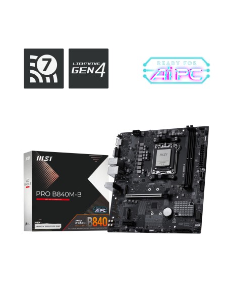 MSI PRO B840M-B placa base AMD B840 ZÃ³calo AM5 micro ATX