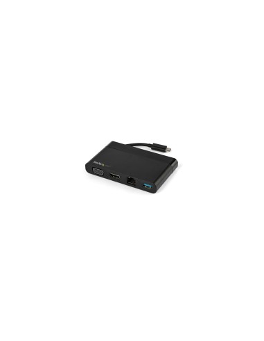StarTech.com Adaptador Multipuertos USB-C 4K con HDMI y VGA - Mac Win Chrome - 1x USB-A - GbE - PortÃ¡til - Docking Station USB 