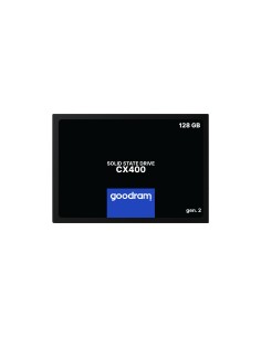 Goodram CX400 Disco ssd 2.5 gen.2 128gb serial ATA III 3D tlc nand negro azul