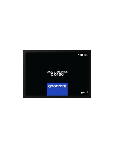 Goodram CX400 Disco ssd 2.5 gen.2 128gb serial ATA III 3D tlc nand negro azul