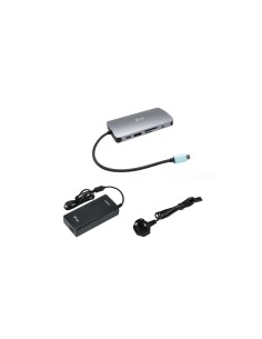 i-tec USB-C Metal Nano Dock HDMI/VGA with LAN + Charger 112W