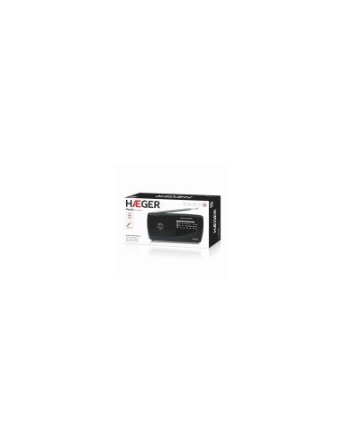Haeger PR-TRI.002A radio PortÃ¡til Negro
