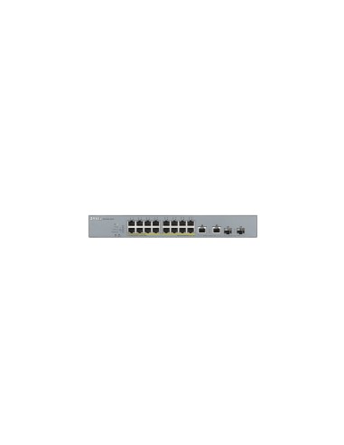 SWITCH ZYXEL GS1350-18HP 16PTOS GIGABIT POE PLATA GS1350-18HP-EU0101F