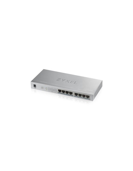 ZYXEL No administrado Gigabit Ethernet (10/100/1000) EnergÃÂ­a sobre Ethernet (PoE) Gris