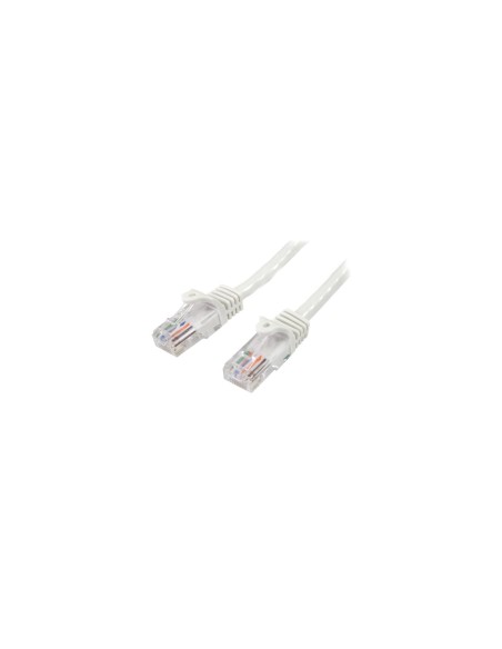 StarTech.com Cable de Red de 5m Blanco Cat5e Ethernet RJ45 sin Enganches