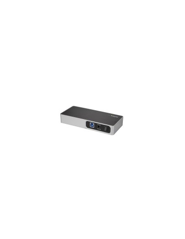 StarTech.com Hub Concentrador USB 3.0 7 Puertos 2X USB C y 5x USB-A LadrÃ³n USBC Alimentado Negro Plata