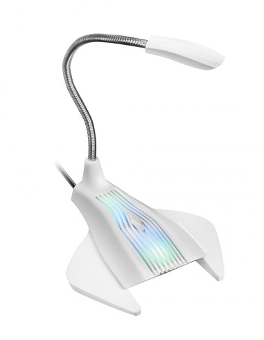 Mars Gaming MMICW MicrÃ³fono de superficie para mesa USB Blanco