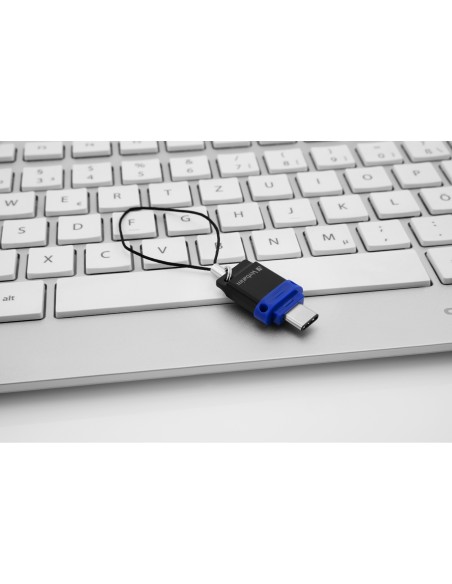 Unidad usb Verbatim Dual - Unidad USB 3.0 de 32 GB - USB-C / USB-A - Azul 49966