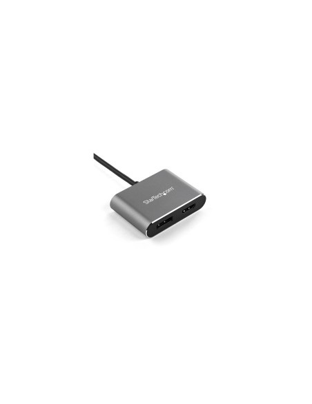 StarTech.com Adaptador de video multipuertos usb tipo-c macho a hdmi o displayport 4K de 60Hz negro gris CDP2DPHD