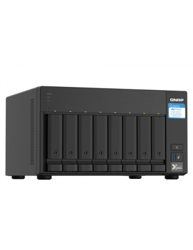 QNAP TS-832PX NAS Torre Ethernet Aluminio, Negro AL324
