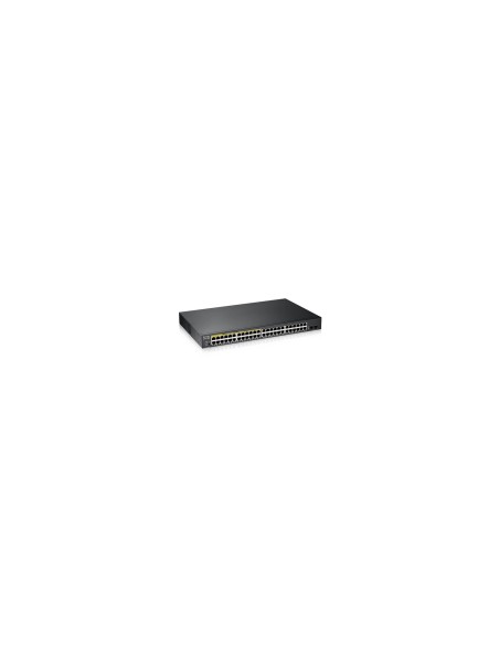 Zyxel GS1900-48HPv2 Gestionado L2 Gigabit Ethernet (10/100/1000) EnergÃÂ­a sobre Ethernet (PoE) Negro