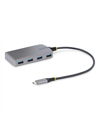 StarTech.com Hub USB de 4 Puertos USBA - USB 3.0 de 5Gbps - Alimentado por el Bus - Concentrador USB-C de 4 Puertos USB-A con Al