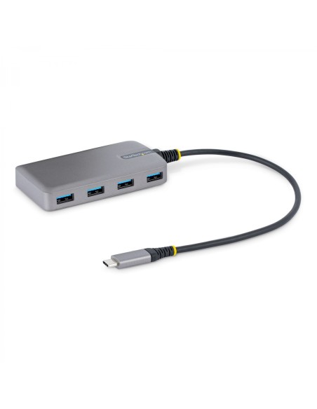 StarTech.com Hub USB de 4 Puertos USBA - USB 3.0 de 5Gbps - Alimentado por el Bus - Concentrador USB-C de 4 Puertos USB-A con Al
