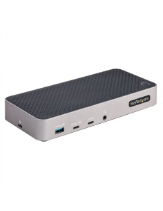 StarTech.com Docking Station USB-C para 3 Monitores - Dock USB C Triple HDMI/DP de 4K - 5x Hub USB - GbE - PD 100W - Replicador 